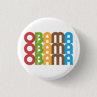 OBAMA 3 CM ROUND BADGE