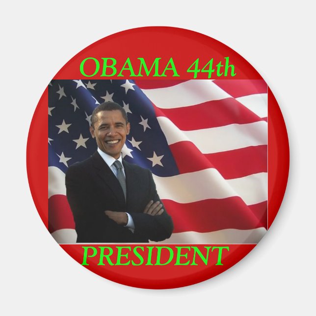 OBAMA 44th PRESIDENT MAGNET (Front)