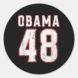 Obama 48 Th President Usa America 2028  Classic Round Sticker
