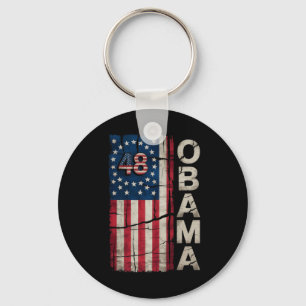 Obama 48th President American Flag Obama For Presi Key Ring