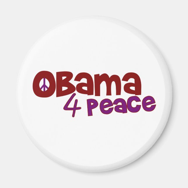 Obama 4 Peace Magnet (Front)