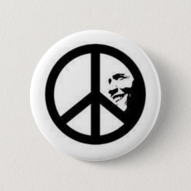 obama 6 6 cm round badge (Front)