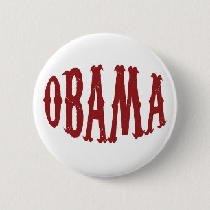 OBAMA 6 CM ROUND BADGE