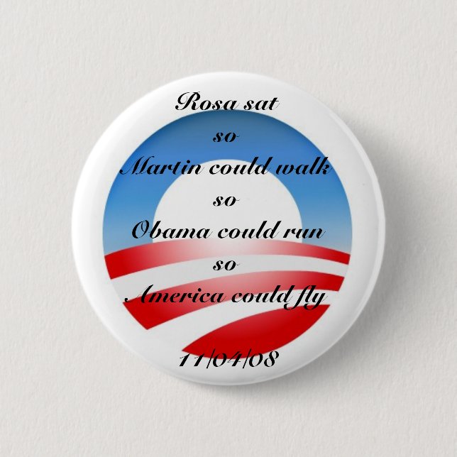 Obama 6 Cm Round Badge (Front)