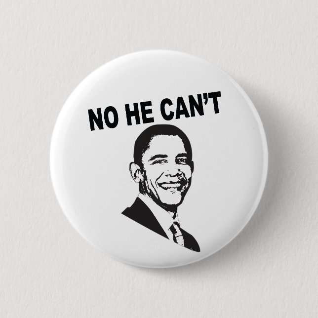 obama 6 cm round badge (Front)