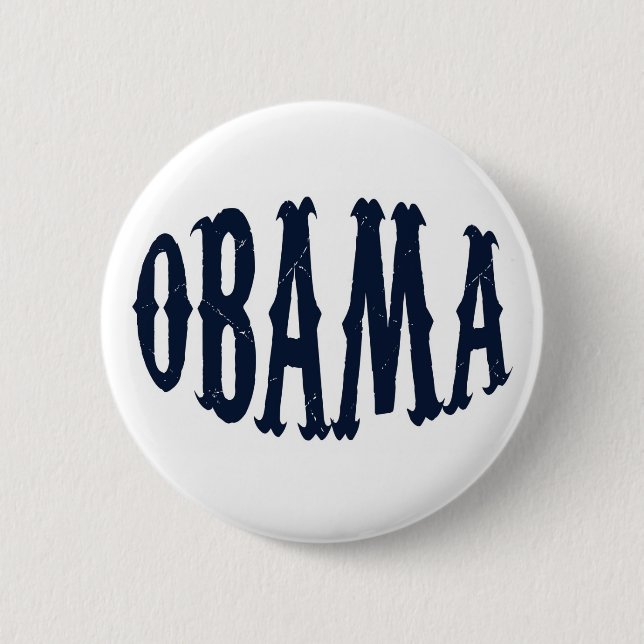 OBAMA 6 CM ROUND BADGE (Front)