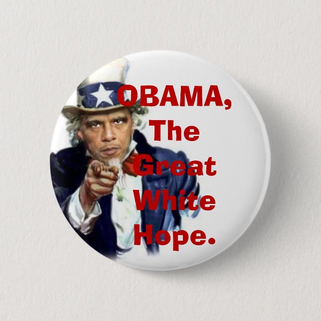 Obama 6 Cm Round Badge (Front)