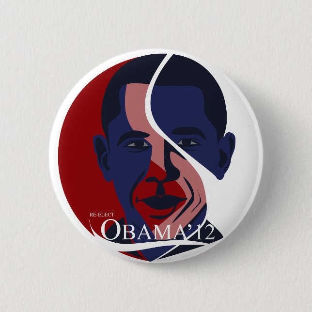 Obama 6 Cm Round Badge (Front)