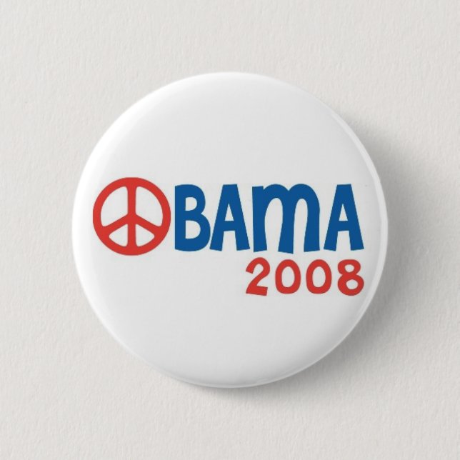 Obama 6 Cm Round Badge (Front)