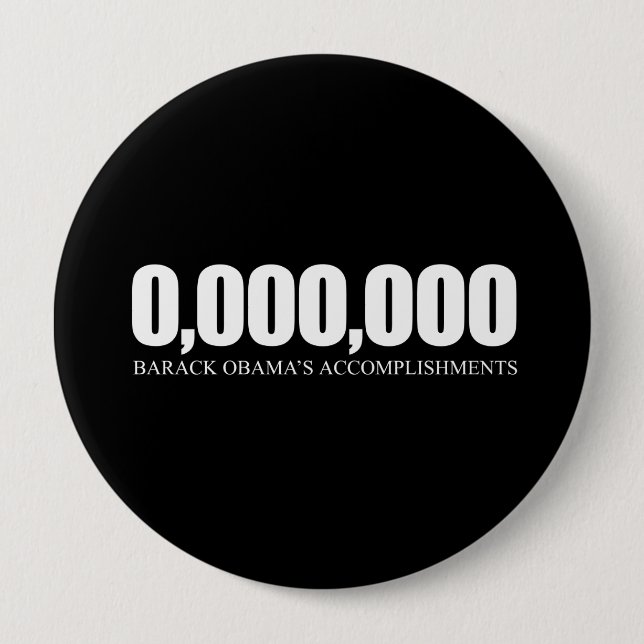 Obama Accomplishments 10 Cm Round Badge (Front)