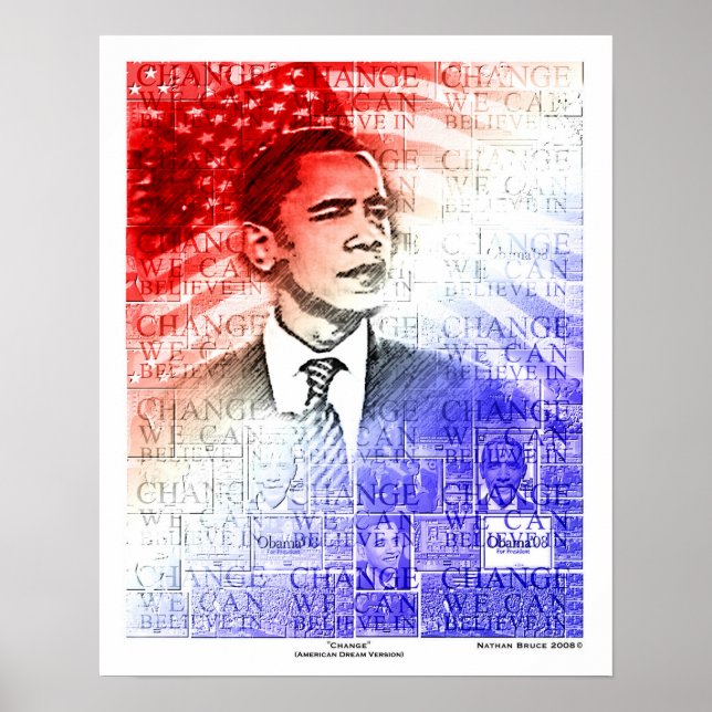 Obama American Dream Version - Customised Poster (Front)