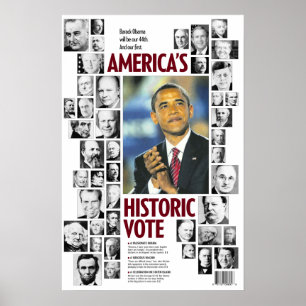 Obama: America's Historic Vote Poster