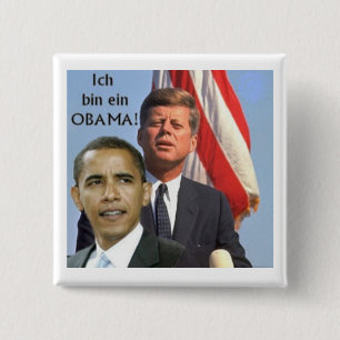 Obama and JFK button