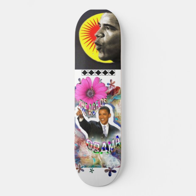 Obama Aquarius Skateboard Deck (Front)