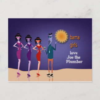 Obama Bahama girls love Joe the Plumber Postcard