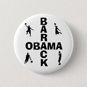 Obama Basketball Button