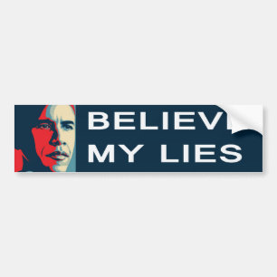 Obama Believe Sheeple Bumper Sticker