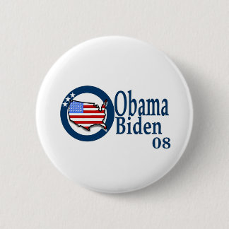 Obama Biden 08 6 Cm Round Badge