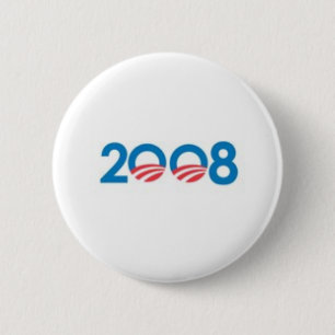 OBAMA BIDEN '08 6 CM ROUND BADGE