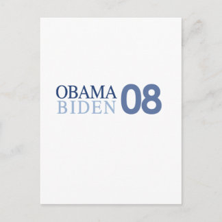 Obama Biden '08 Postcard