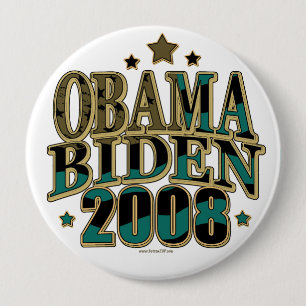Obama Biden '08 Ticket 10 Cm Round Badge