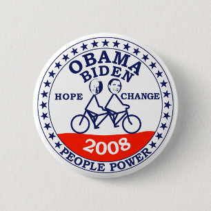 Obama Biden 2008 6 Cm Round Badge