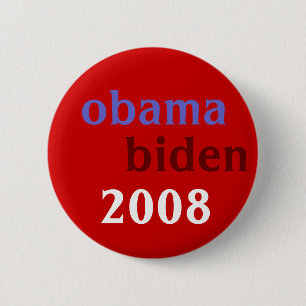 Obama Biden 2008 6 Cm Round Badge