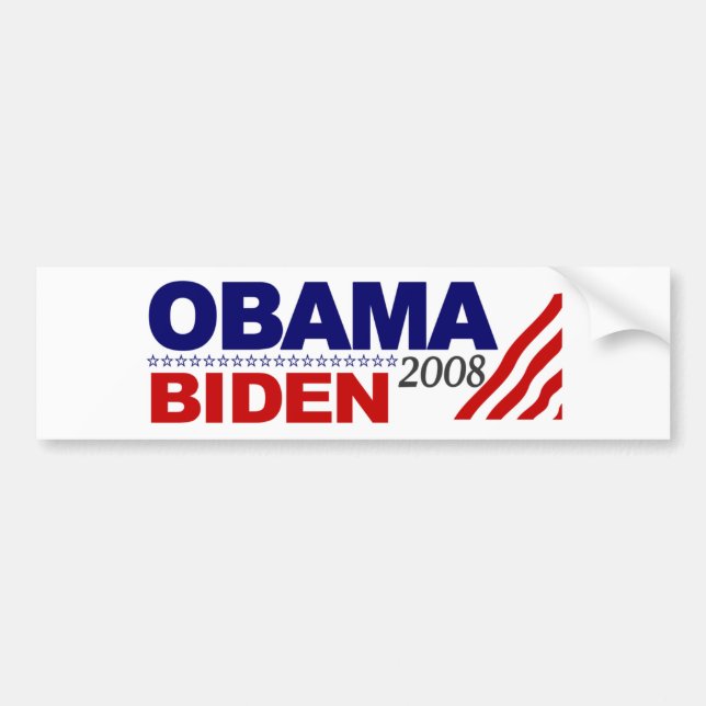 Obama Biden 2008 Bumper Sticker (Front)