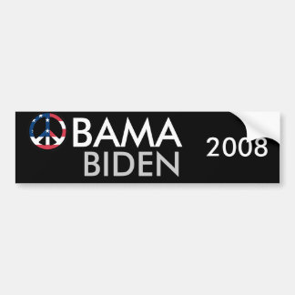 Obama Biden 2008 Peace Bumper Sticker