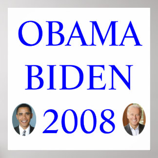 OBAMA BIDEN 2008 POSTER