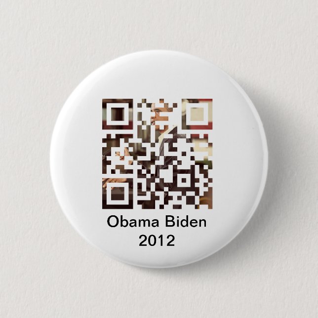 Obama Biden 2012 6 Cm Round Badge (Front)