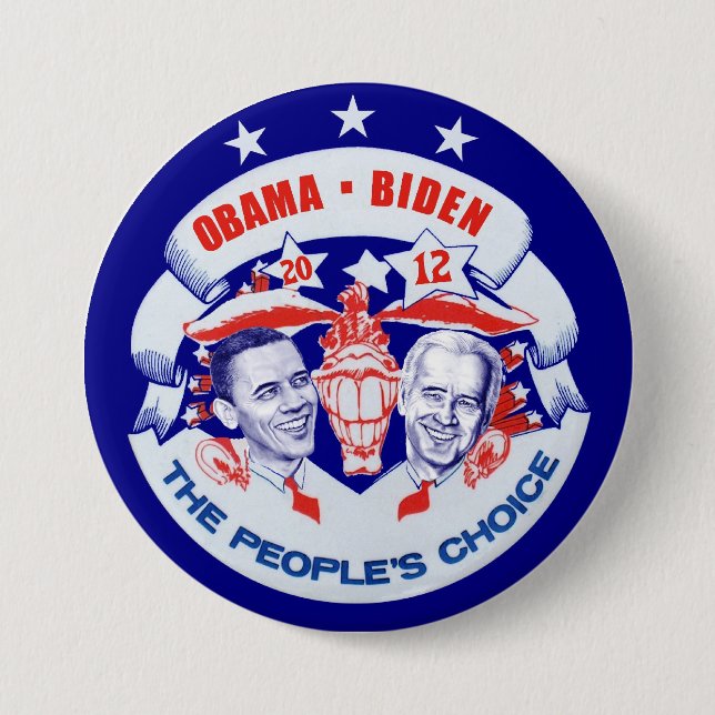 Obama Biden 2012 7.5 Cm Round Badge (Front)