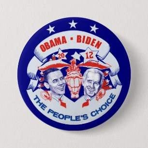 Obama Biden 2012 7.5 Cm Round Badge