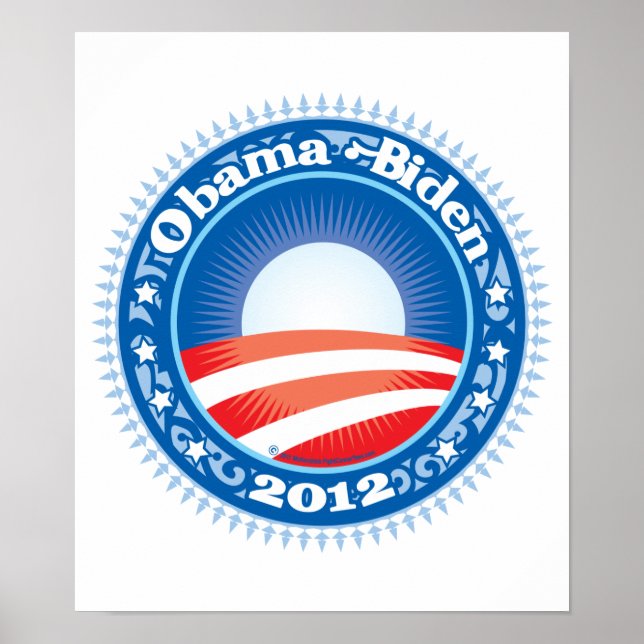 Obama Biden 2012 Circle Poster (Front)