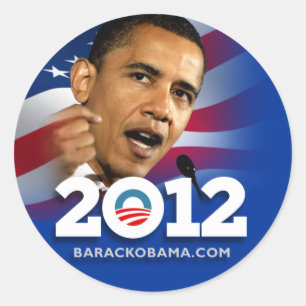 Obama Biden 2012 Classic Round Sticker