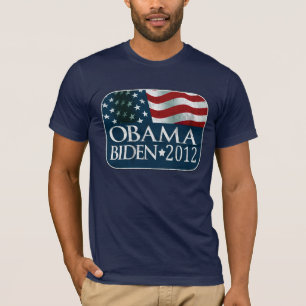 Obama Biden 2012 Election distressed T-Shirt