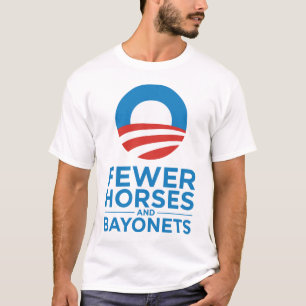 Obama Biden 2012 Fewer Horses and Bayonets T-Shirt