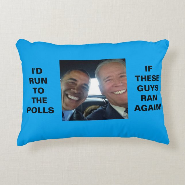 Obama-Biden 2016 -  12" x 16" Accent Pillow (Front)