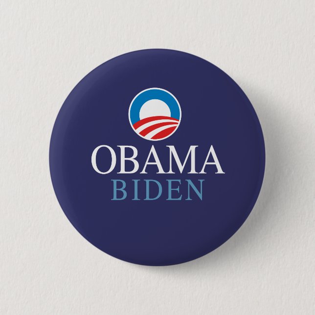 Obama Biden 6 Cm Round Badge (Front)