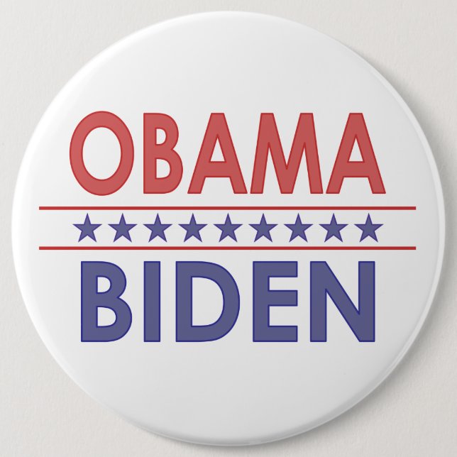 Obama-Biden 6 Cm Round Badge (Front)