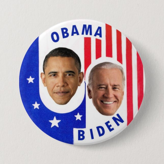 Obama Biden 7.5 Cm Round Badge (Front)