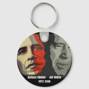 obama biden art copy , BARACK OBAMA JOE BID... Key Ring