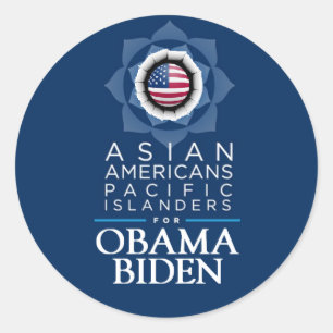 Obama Biden ASIANS Sticker
