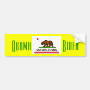 Obama Biden CALIFORNIA Bumper Sticker