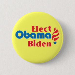 Obama Biden Elect Button