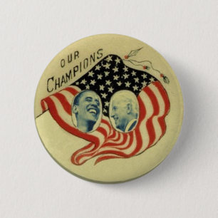 Obama/Biden Flag Button