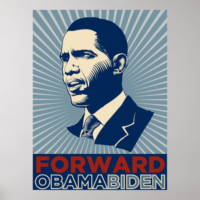 Obama Biden Forward Poster (Front)