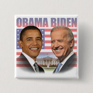 Obama Biden Inauguration 15 Cm Square Badge
