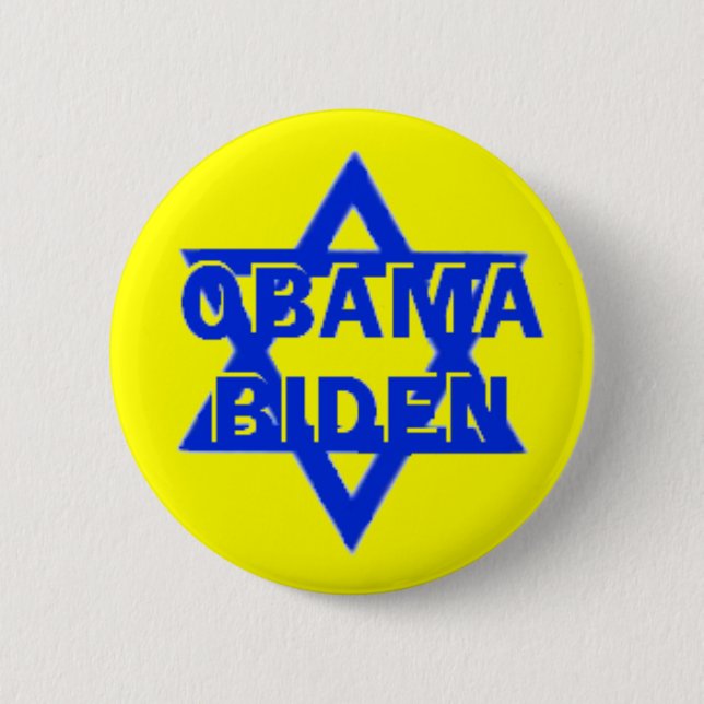 Obama Biden JEWISH Button (Front)