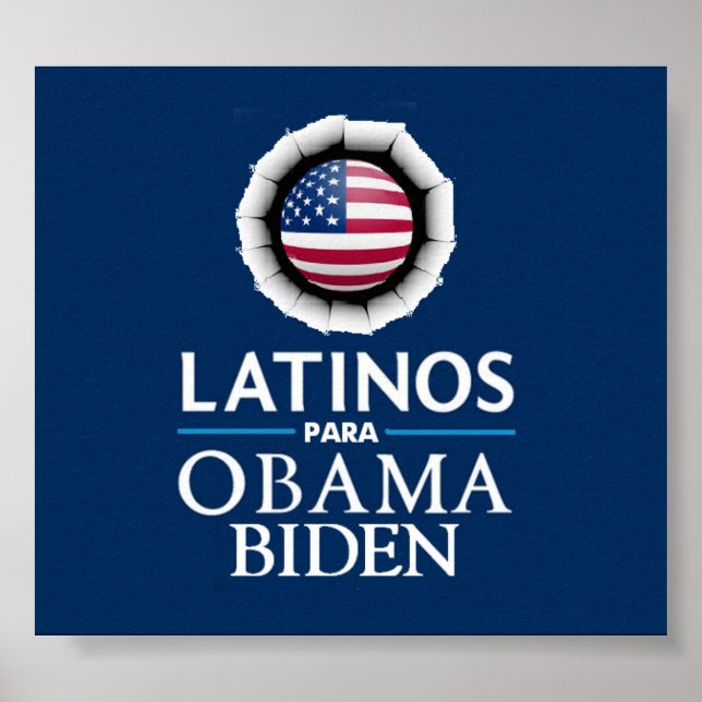 Obama Biden LATINOS Poster (Front)